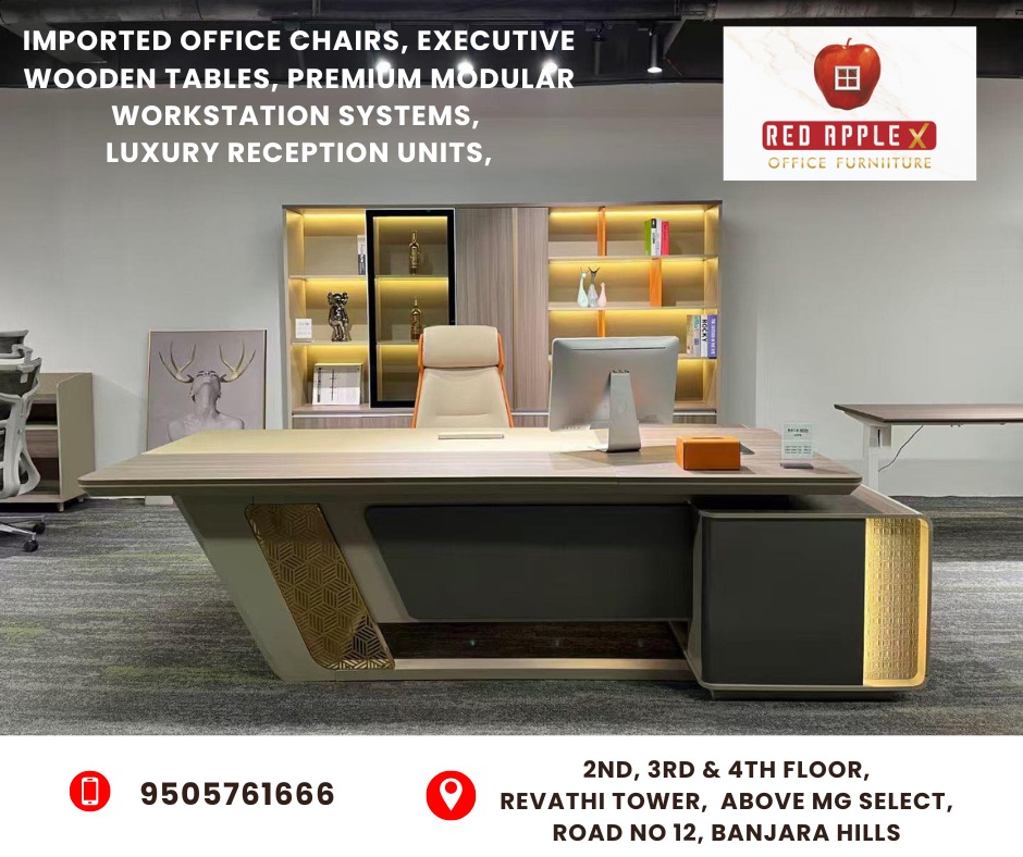 Premium Office Furniture Suppliers in Hyderabad | High-End Workspace Solutions by Red Apple X