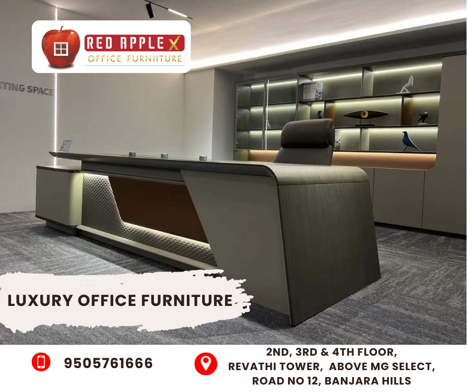 Designer Imported Office Furniture in Hyderabad for Premium Office Interiors | Red Apple X