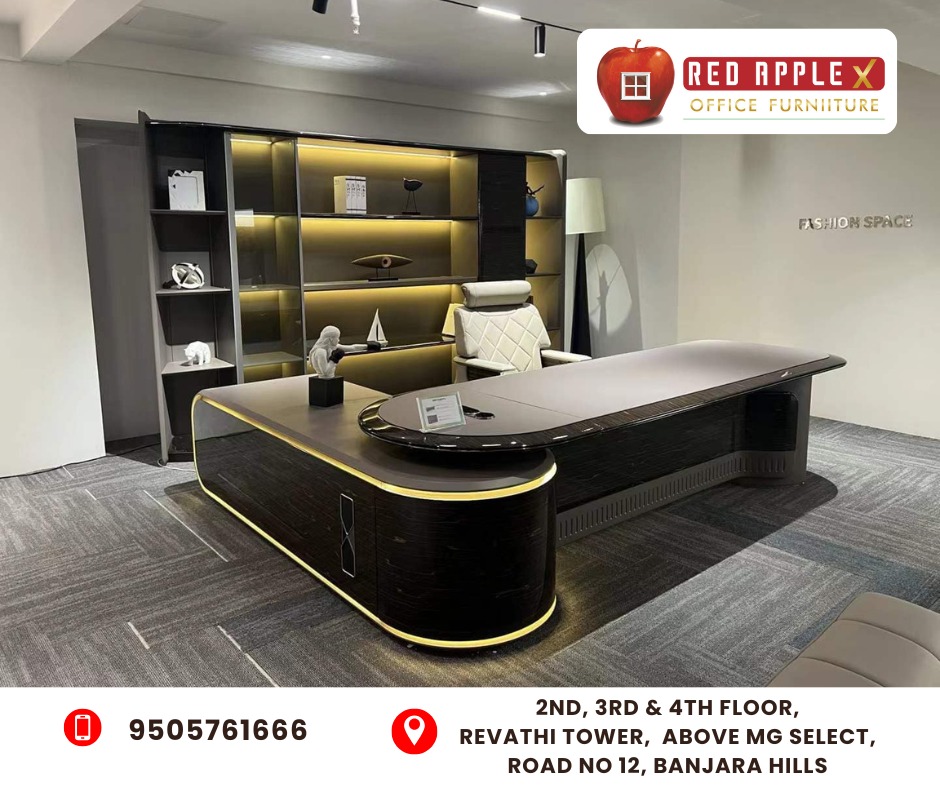 Luxury Imported Office Furniture in Hyderabad for Executive Offices | Red Apple X