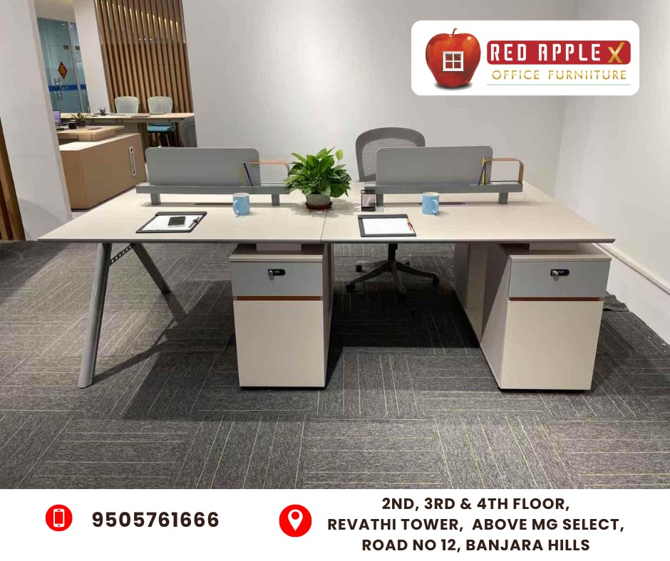 Customized Office Workstations for IT Companies in Hyderabad | Red Apple X