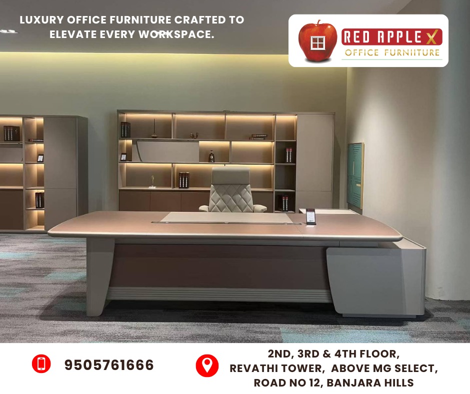 Best Premium Office Furniture Suppliers in Hyderabad | Modern Workspace Solutions by Red Apple X
